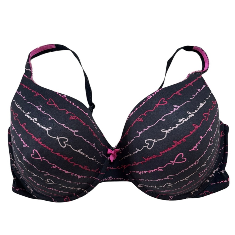 Victoria’s Secret Body By Victoria Perfect Shape Bra 40DDD black with cursive